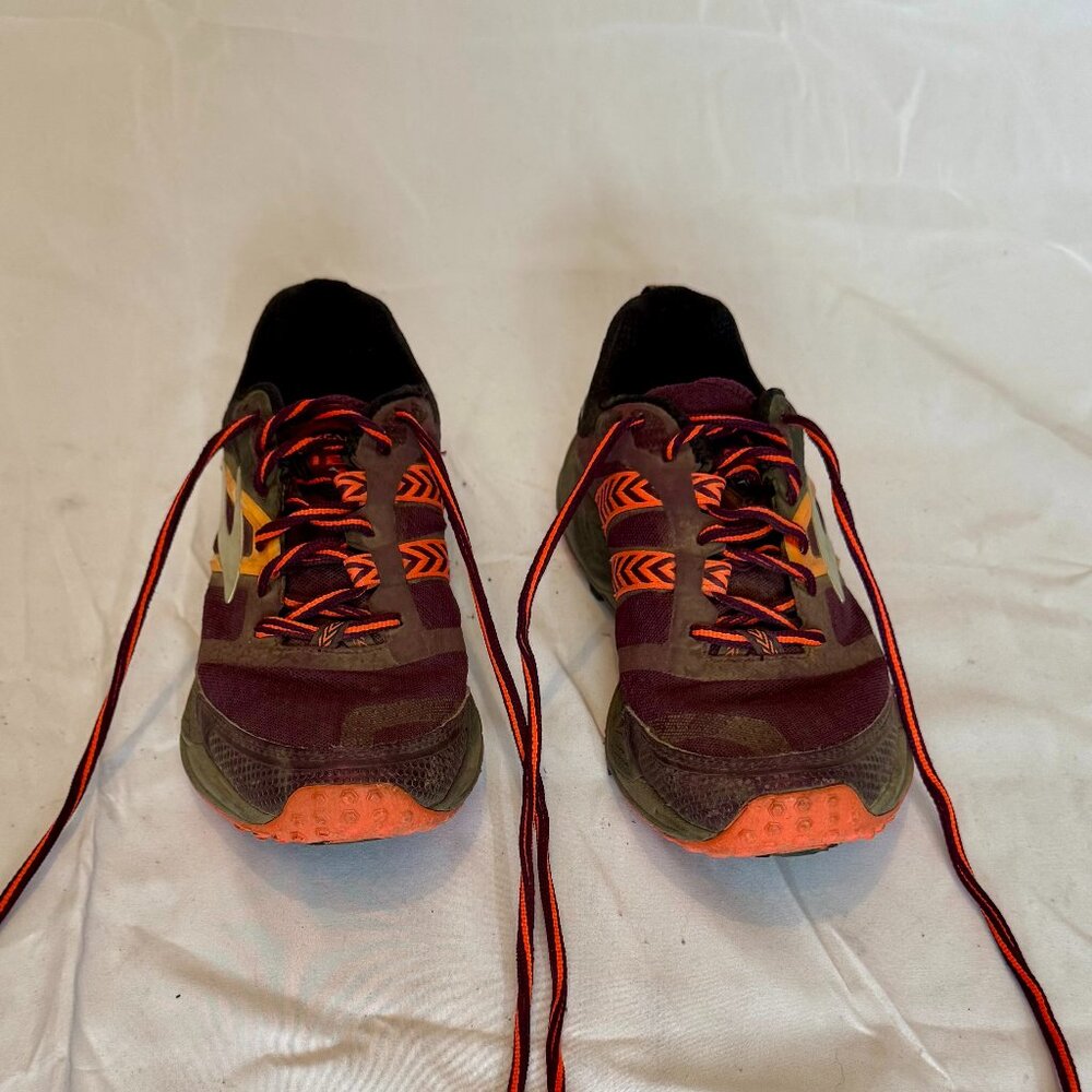 Brooks Cascadia Trail Running Shoes Brown Orange